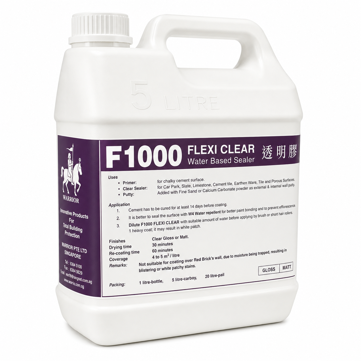 Water-based Sealer F1000 FLEXI CLEAR